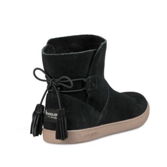Koolaburra by UGG | Skyller Slip-on Ankle Booties Black Suede Tassel Womens 7 - Picture 2 of 14